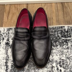 Men's Argento & Bourbon Leather Loafers